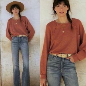 Anthropologie Pilcro Ruffle Trim Sweater S